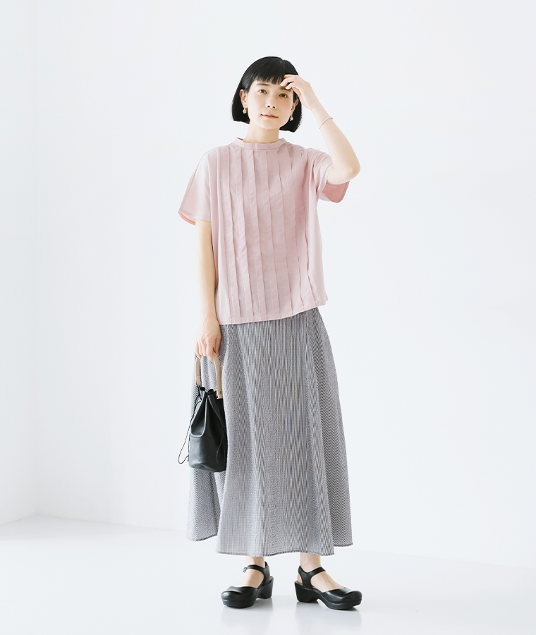LILASIC　サッカースカート(ブラックストライプ)の紹介