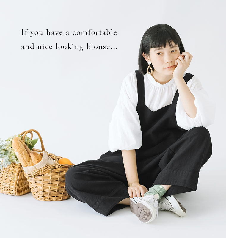 【D*g*y】＜別注＞バルーン袖ブラウス レッド