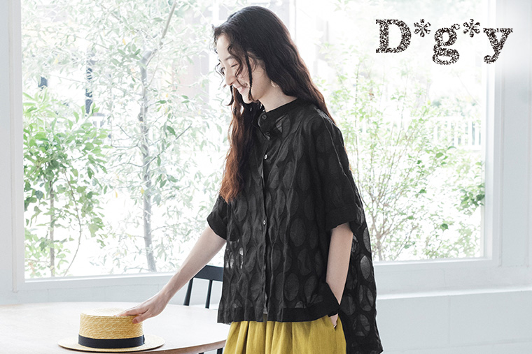ふわりと軽やか【 D*g*y 】別注シアードット柄シャツが再入荷（ディージーワイ）