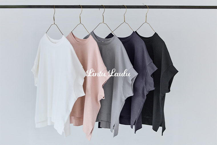 バランスのいいボックスシルエット【 Lintu Laulu 】大人に似合うナチュラルTシャツ