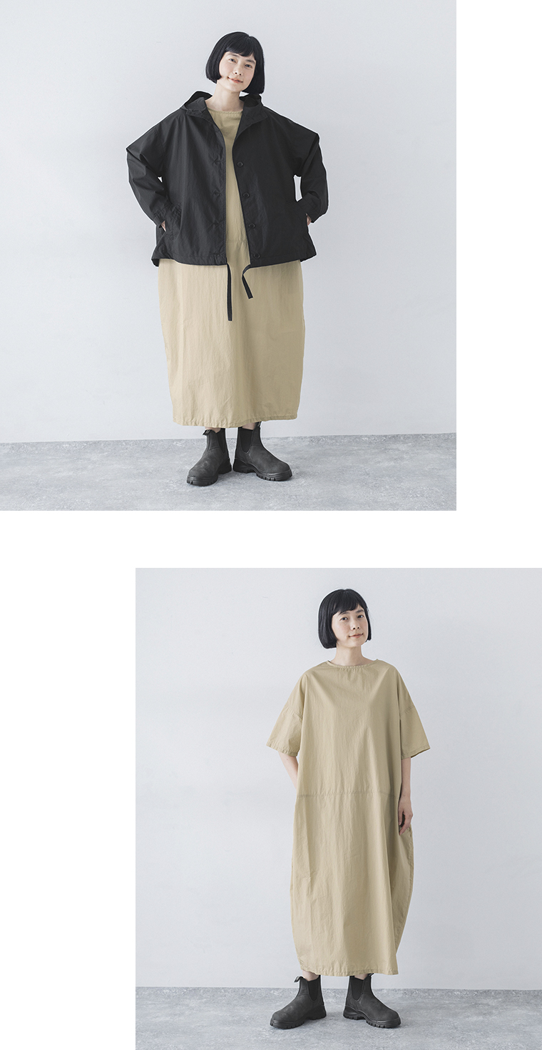 【 ichi 】撥水ジャケット（ブラック）ワンピースに羽織ってもシルエット崩さない