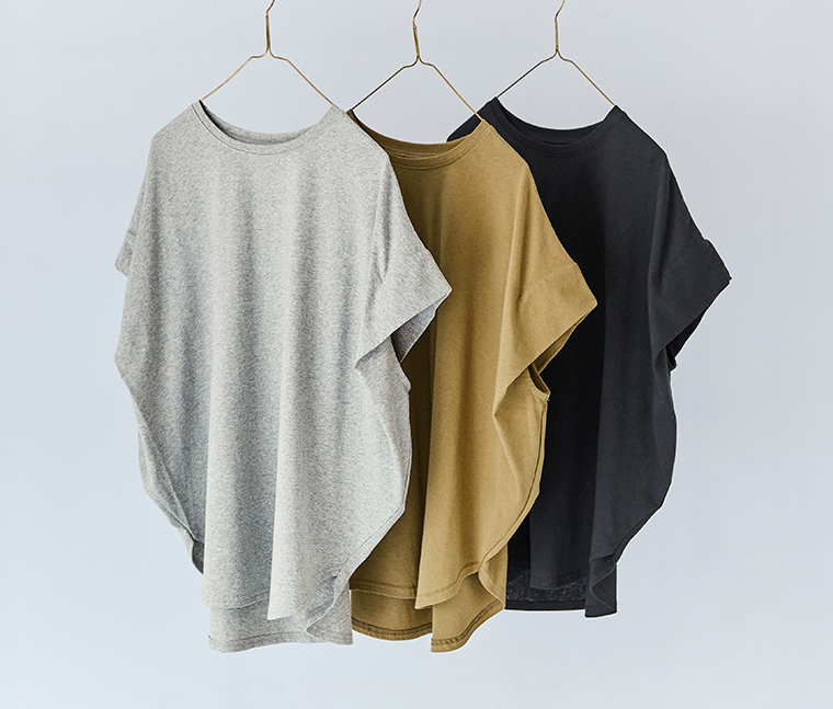 &yarn(アンドヤーン)　ワイドカットソー