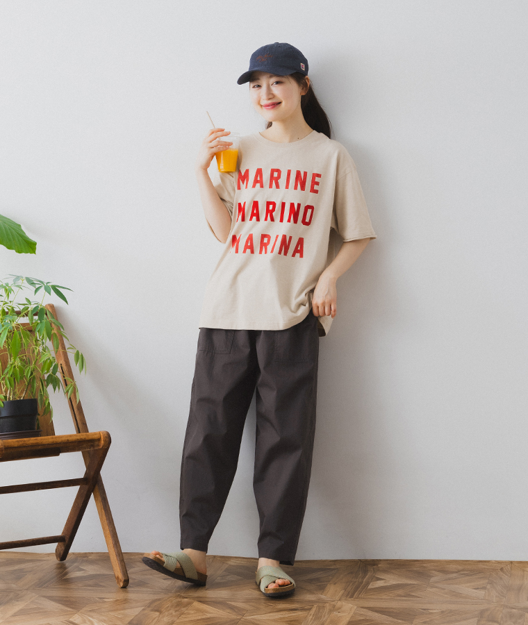 NORTHERN TRUCK(ノーザントラック) 海を感じるプリントTシャツ キナリ 全身前