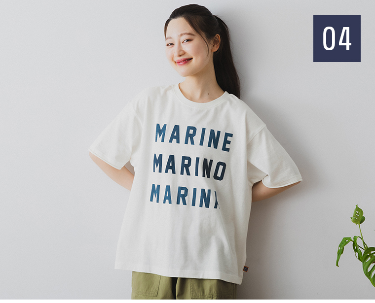 NORTHERN TRUCK(ノーザントラック) 海を感じるプリントTシャツ ホワイト