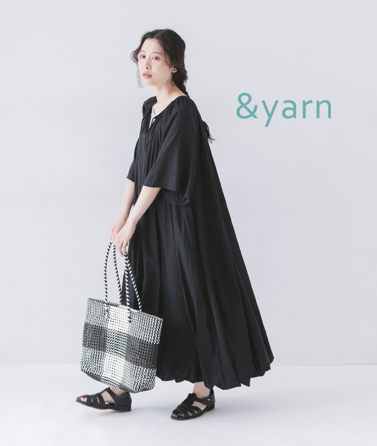コットン　2wayバルーンワンピース &yarn(アンドヤーン)