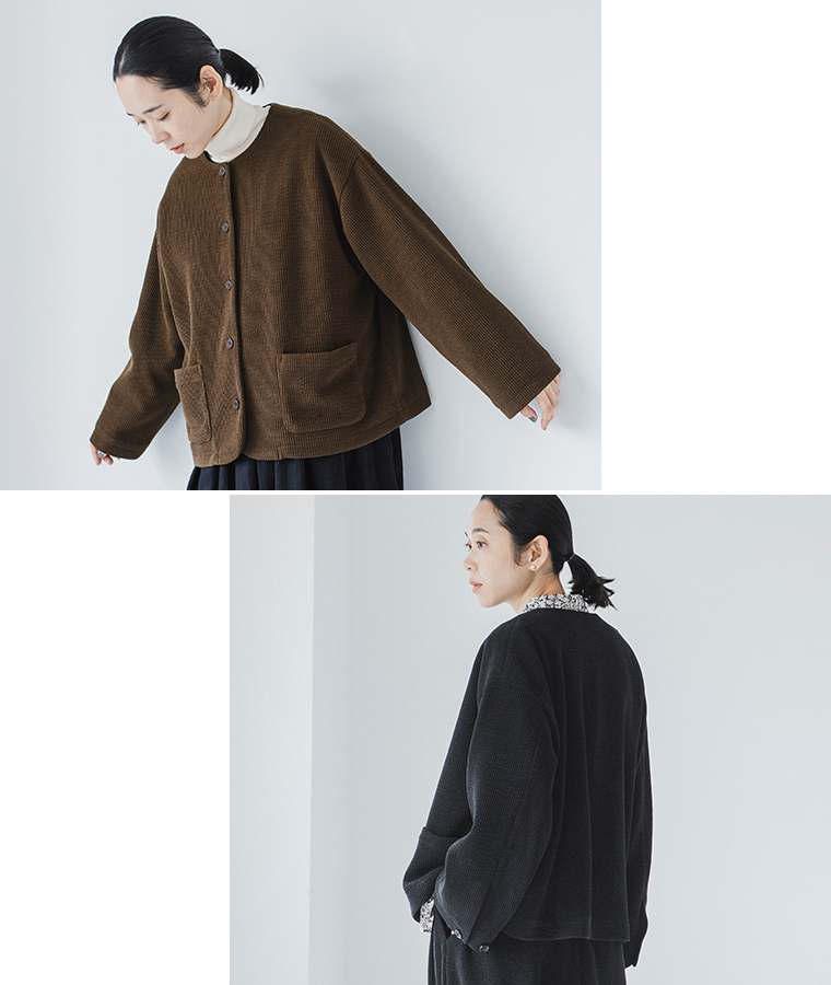 &yarn コットン太畝コーデュロイジャケット サブ画像