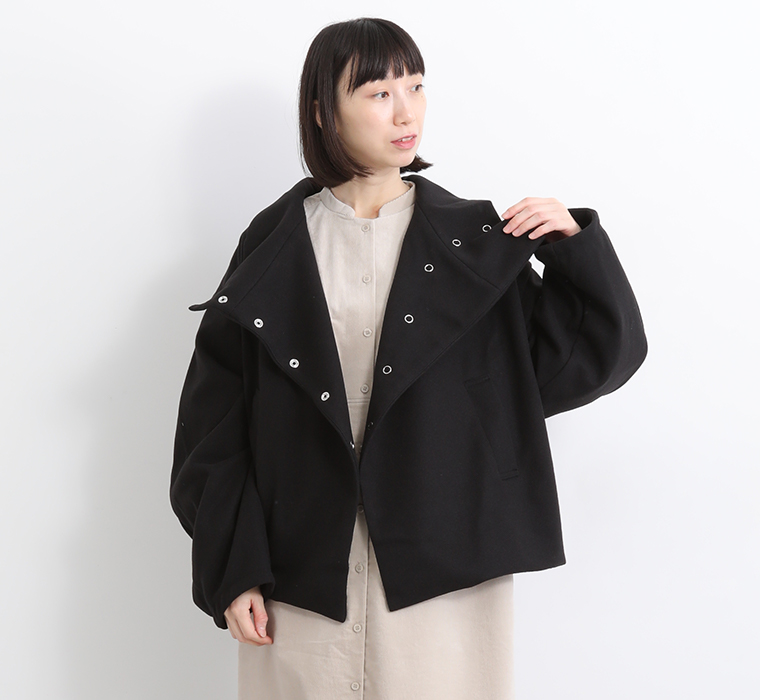 nunuforme ポリエステルメルトンクロスコート サブ画像