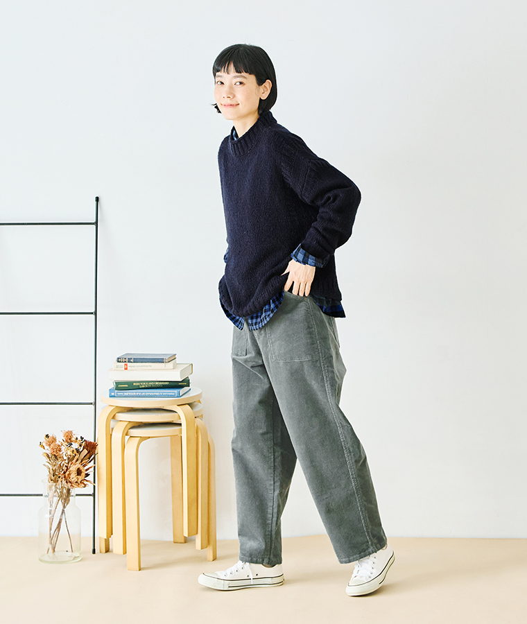 【 NORTHERN TRUCK 】別注｜コーデュロイワークストレートパンツ グレー