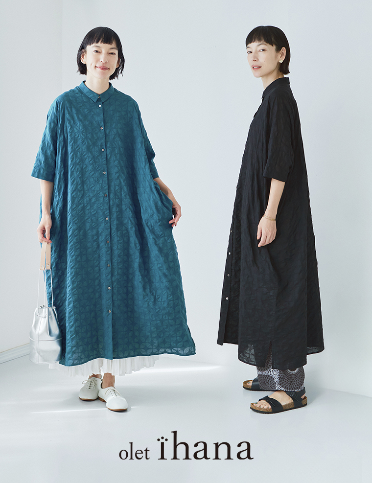 olet ihana シア幾何柄ワンピースのご紹介