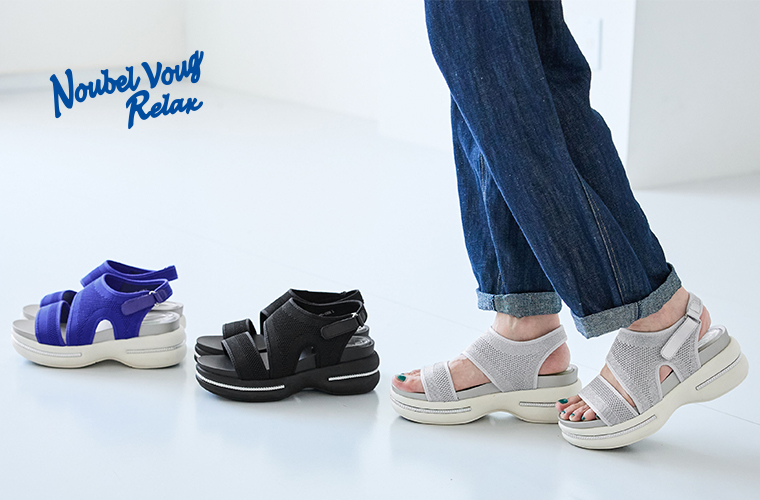 Noubel Voug Relax 厚底スポーツサンダル の紹介