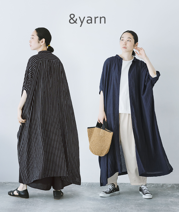 &yarn ストライプワンピースのご紹介