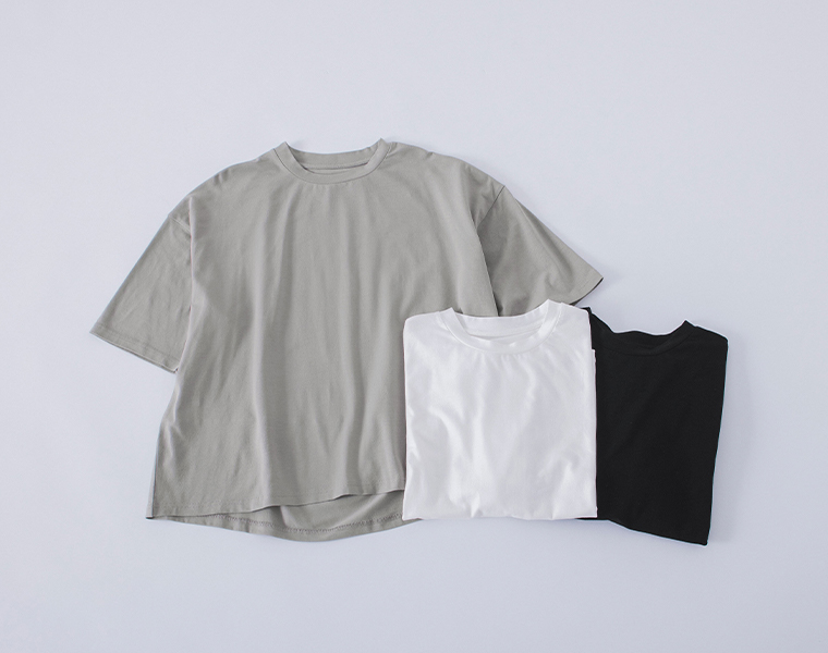 &yarn オーバーサイズ無地Tシャツの置きカット