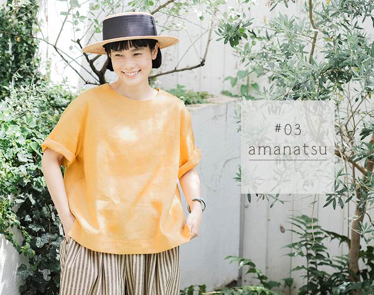 D*g*y　別注　リネンTEEブラウス　あまなつ　上半身寄り