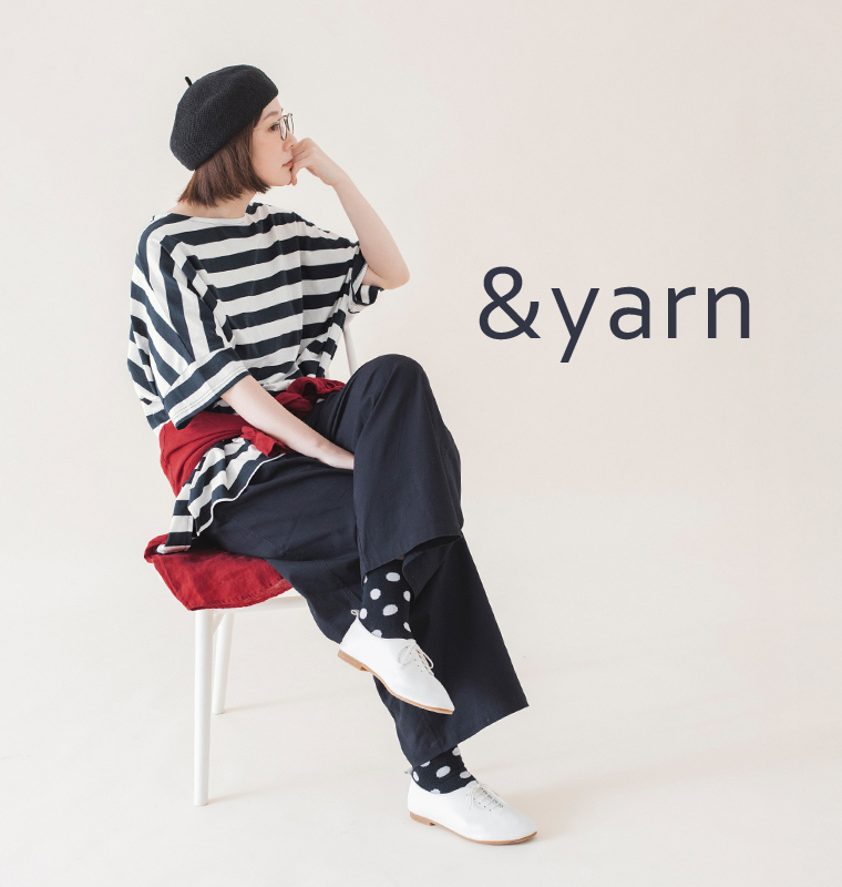 &yarn レーヨンリネン裾ギャザーパンツのご紹介
