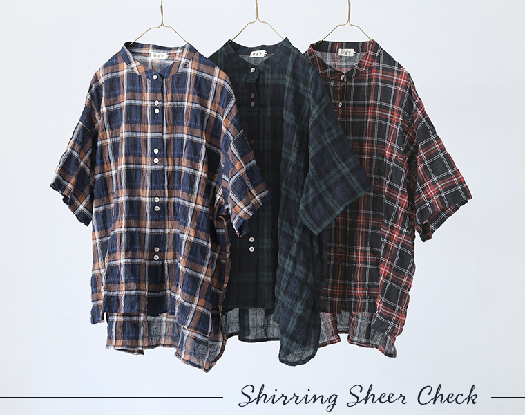 D*g*y  別注｜シャーリングシアーチェック柄シャツ