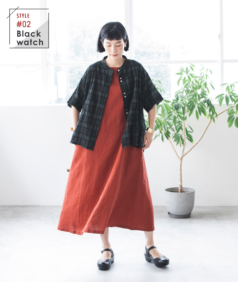 D*g*y  別注｜シャーリングシアーチェック柄シャツ　ブラックウォッチ