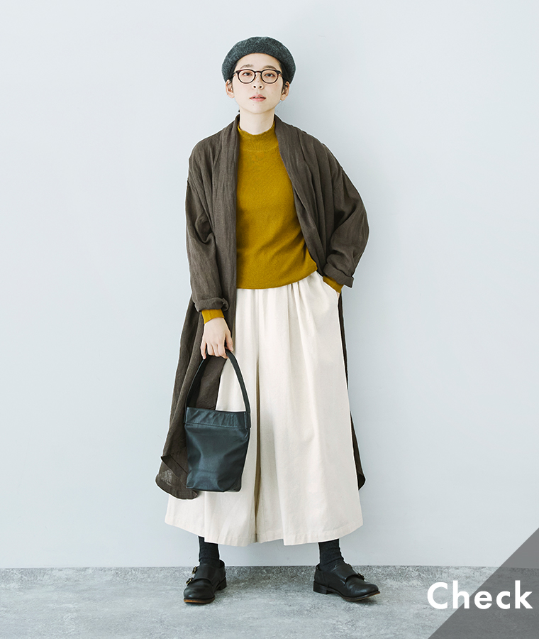 【別注｜ 08Mab 】 コットンリネンデニムワイドパンツ