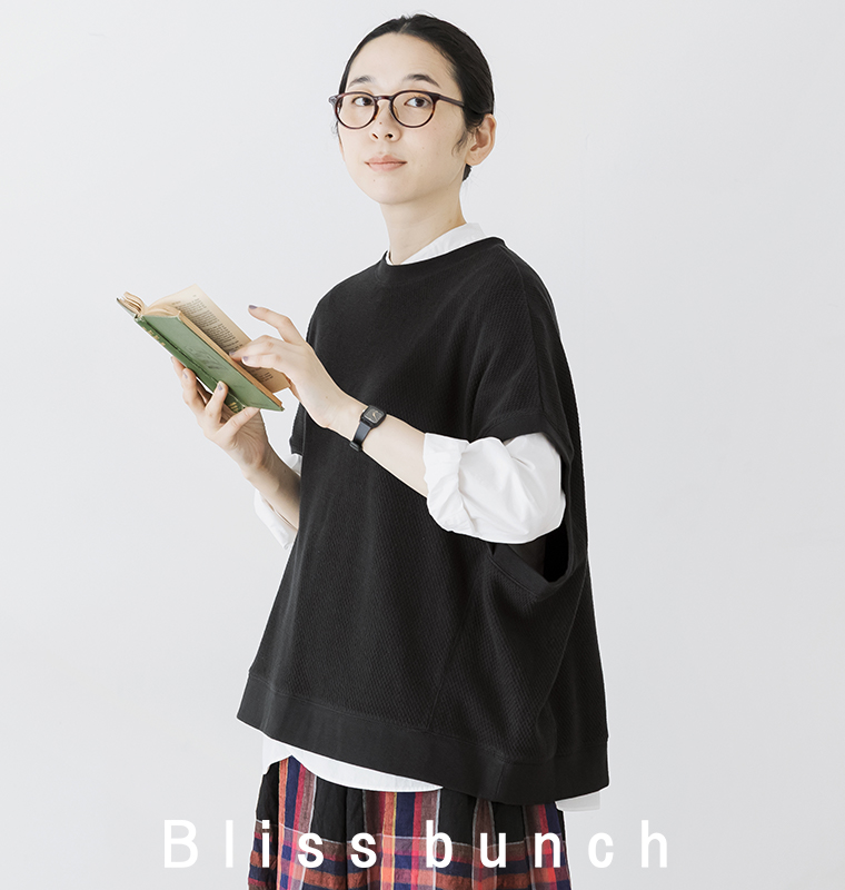 Bliss bunch Bliss bunch リバイバルハニカム切替ワイドプルオーバーベスト