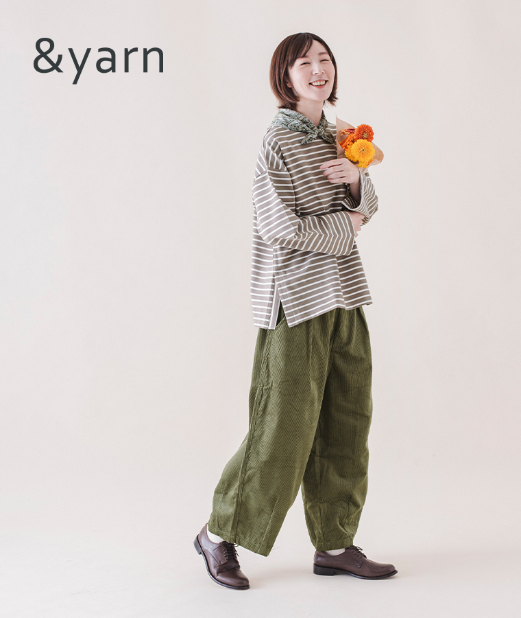 &yarn ボーダーロングスリーブプルオーバーのご紹介