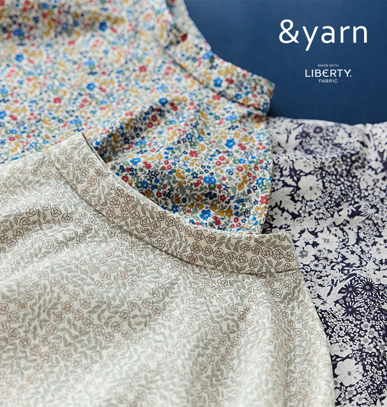 LIBERTY FABRICS 150年の歴史あるテキスタイルデザイン【 ＆yarn 】リバティ・ファブリックス 花柄ブラウス