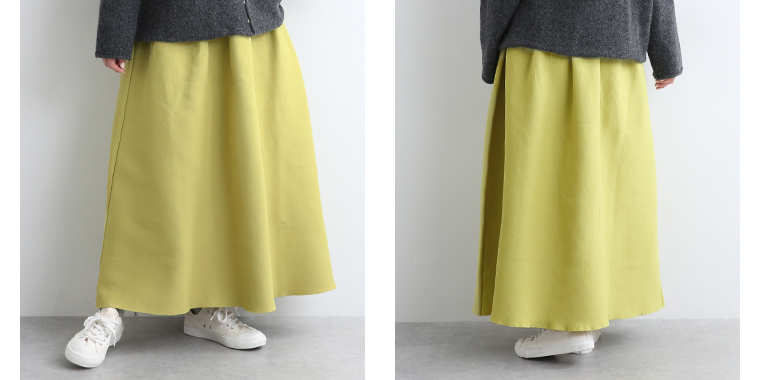 Plame Collome 軽量ニットボリュームスカート