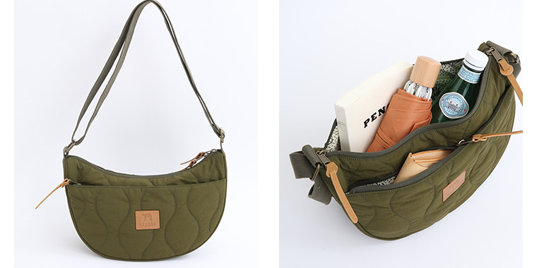 Plame Collome kippisキルティングショルダーバッグ