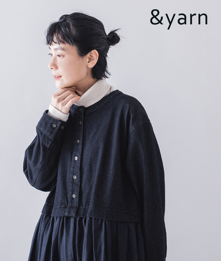 &yarn デニムドッキングワンピースのご紹介