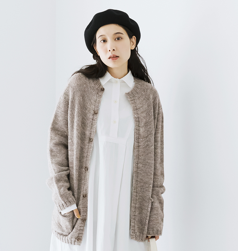 so シェットリノ求心編みカーデ