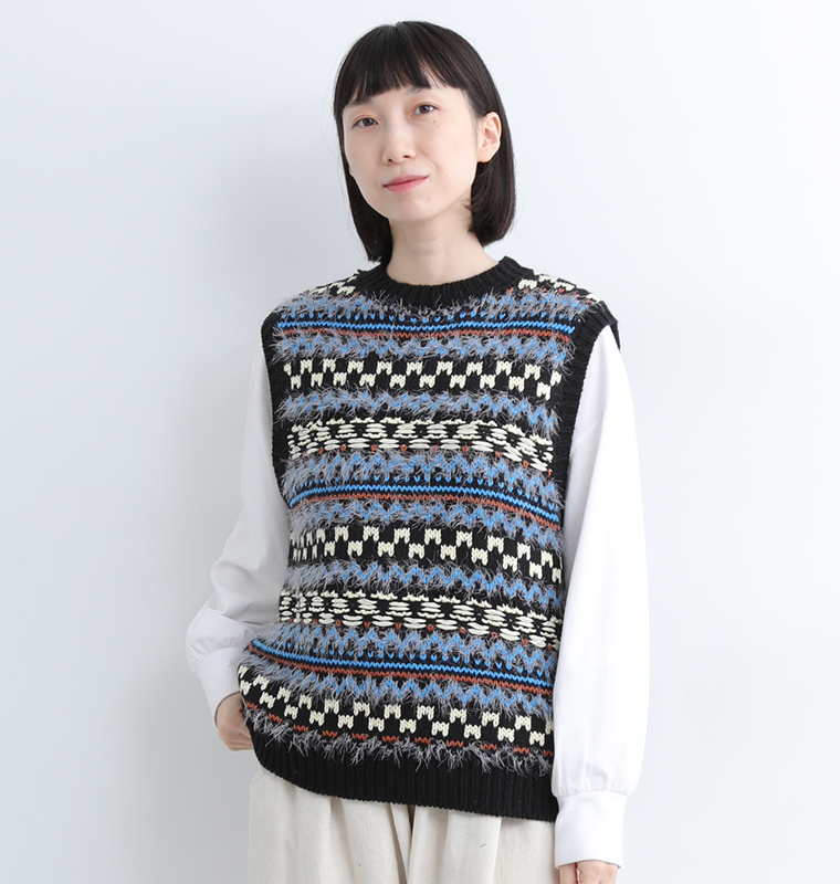 Dana Faneuil ウールブレンドベスト