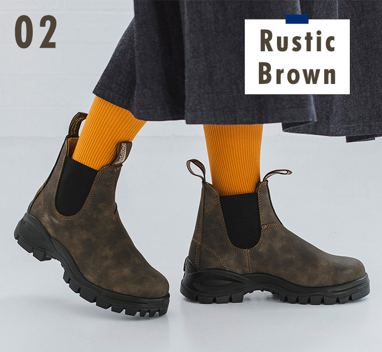 【 Blundstone 】ラグブーツ ラスティックブラウン