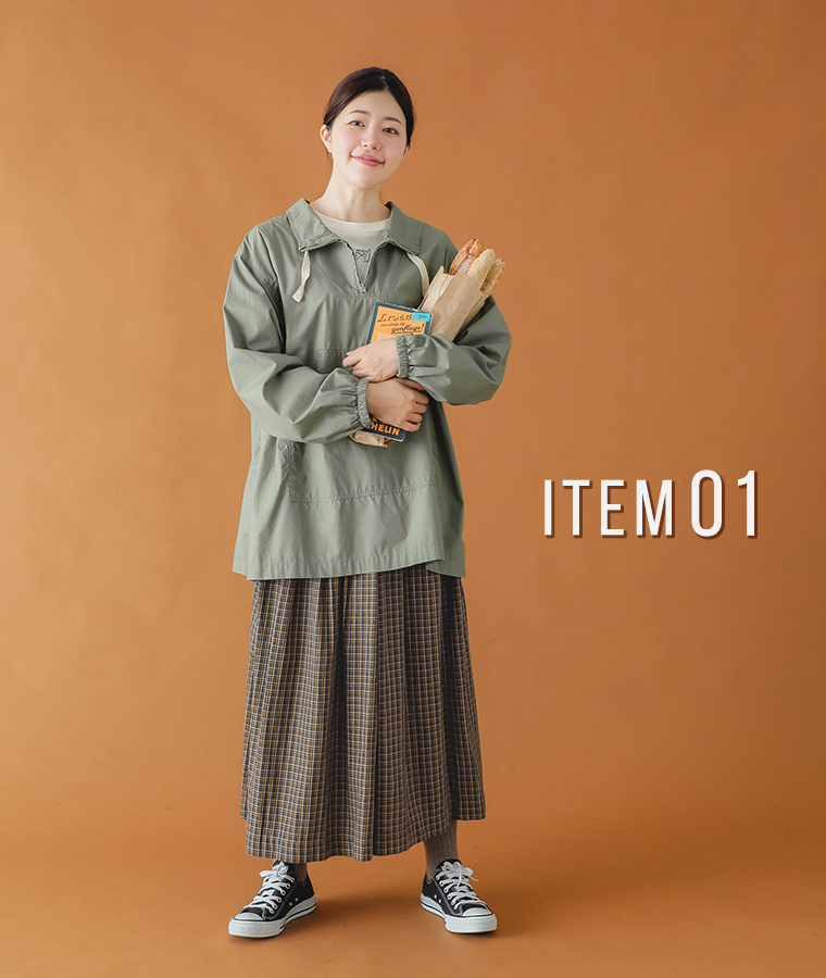 【 NORTHERN TRUCK 】サイド釦アウトドアチュニック