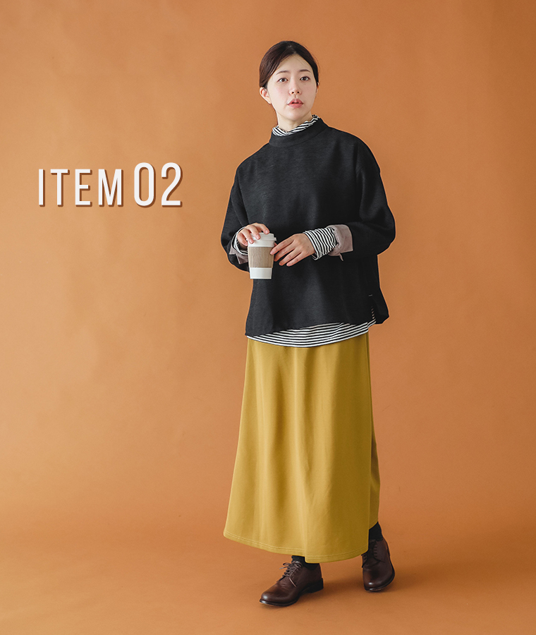 【 le colis 】ニュアンスモールクロススタンダードカラーTEEブラウス