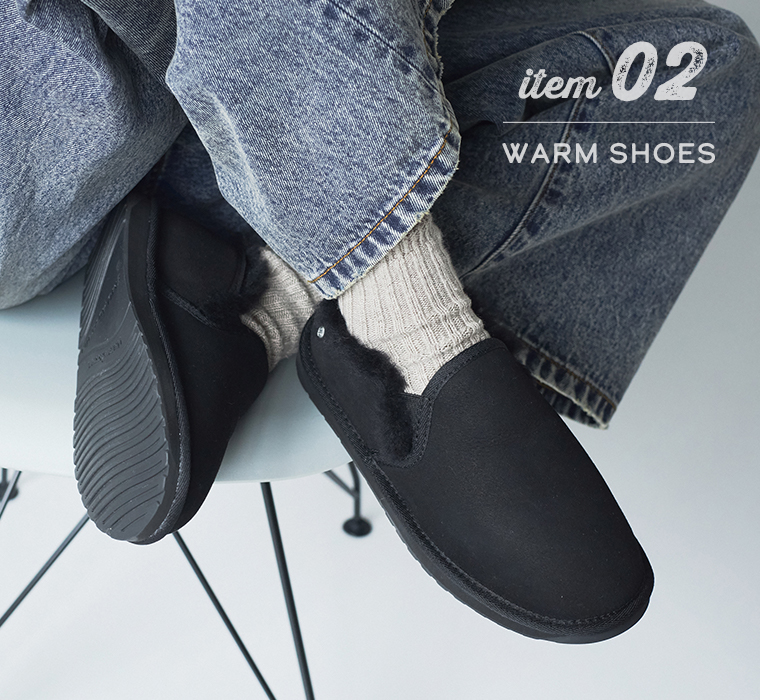 EMU Stinger Reef スリッポンシューズ ブラックのデザイン