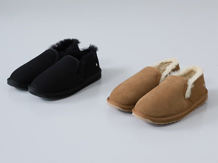 EMU Stinger Reef スリッポンシューズの生地と撥水