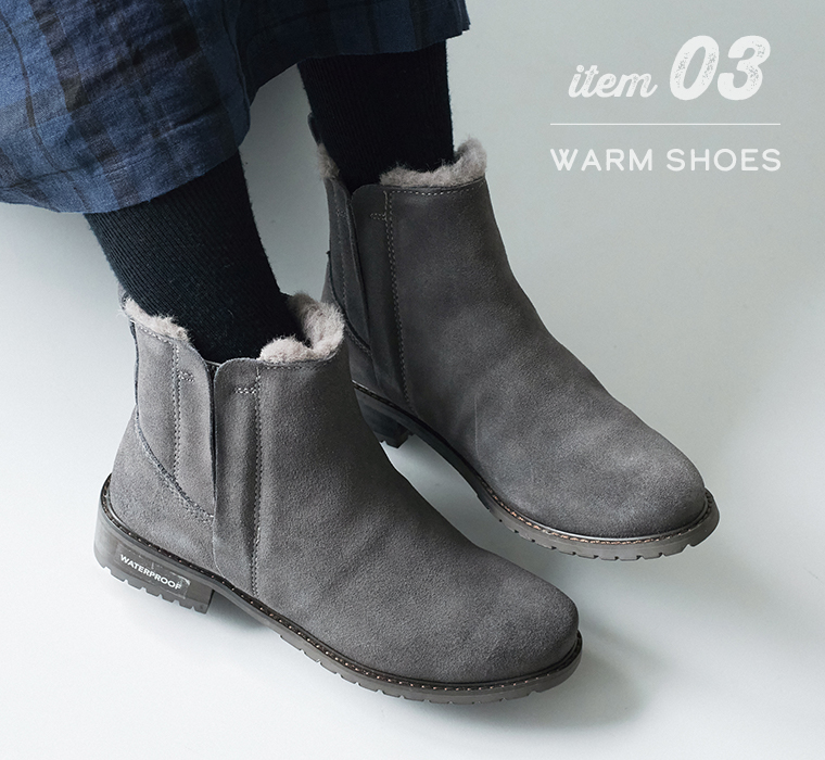 EMU Pioneer 防水サイドゴアブーツのチャコールのデザイン