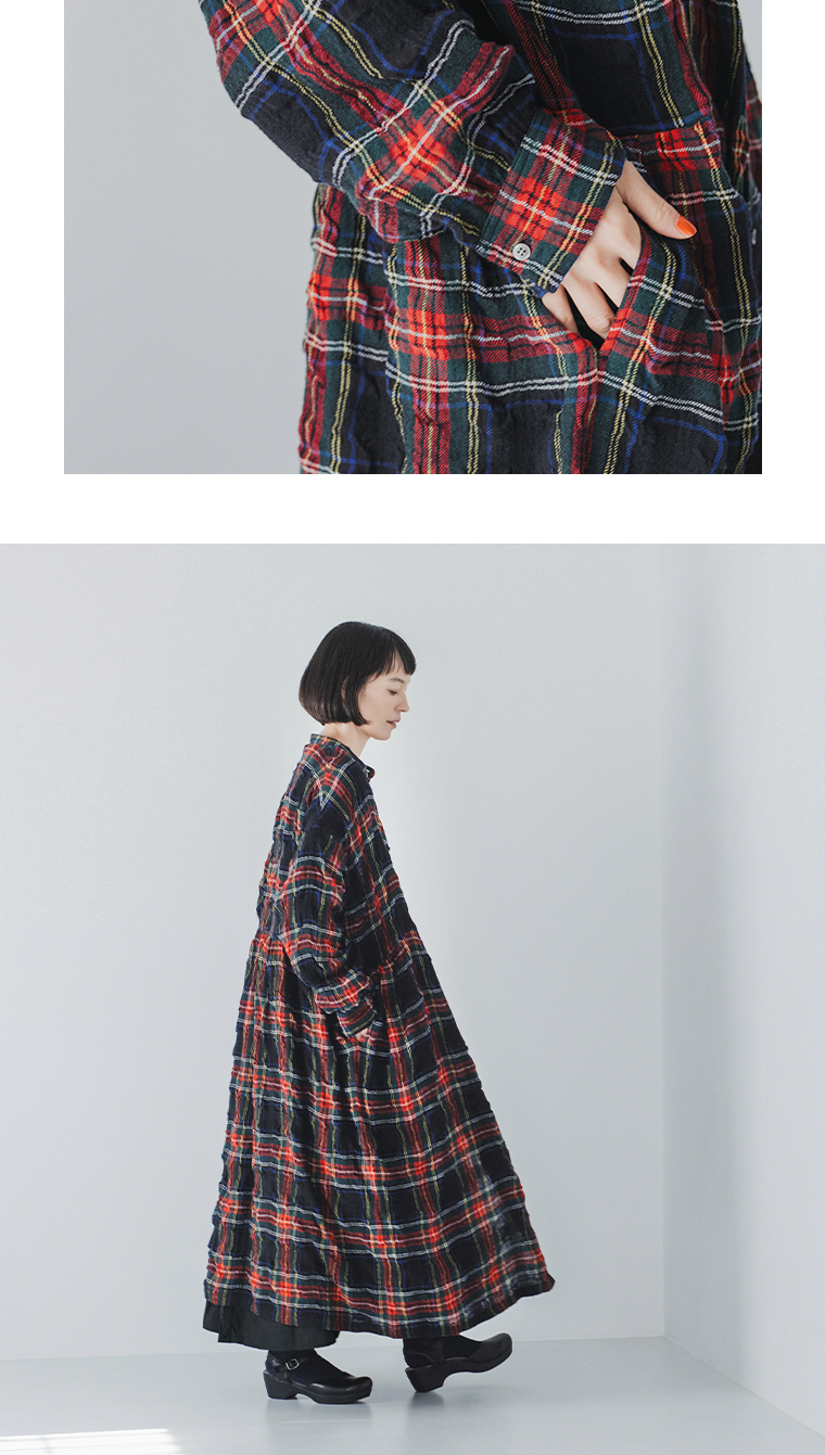 ポケット寄りと横のシルエット