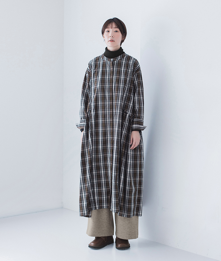 【 &yarn 】ニットワイドパンツ style02 ベージュ 全身コーディネートワンピース閉め