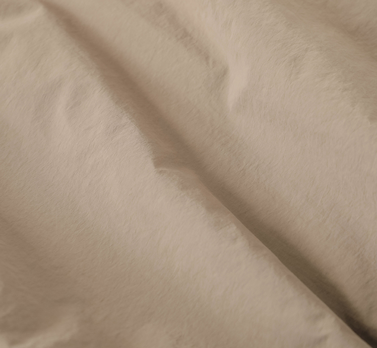 【 m.n 】バルーン中綿ノーカラーロングコート 生地寄り