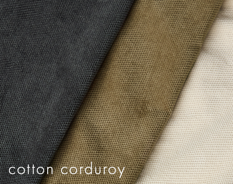 【 so 】コットン変形コーデュロイノーカラーコクーンジャケット 生地寄り