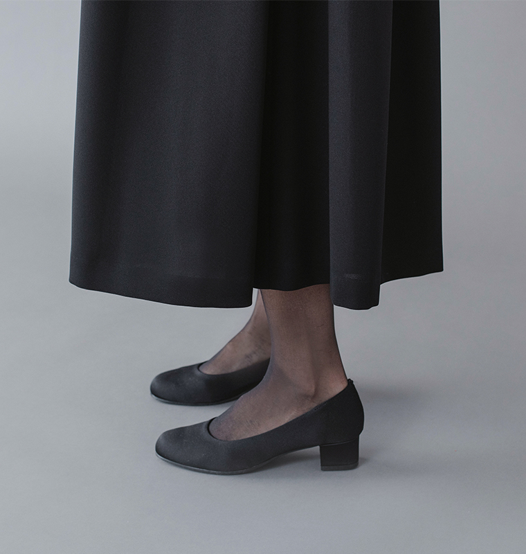 Luuna miu【ブラックフォーマル】大切な日のジャケット＆ワンピースセットのワンピース着丈