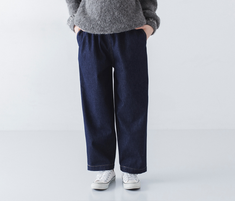 homeworking  裏ボアデニムあたたかパンツ 寄り前