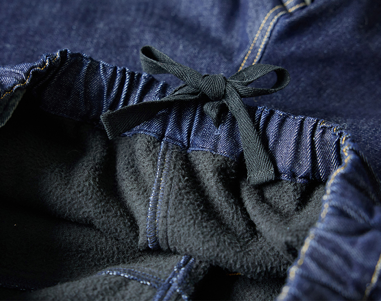 homeworking  裏ボアデニムあたたかパンツ 裏地