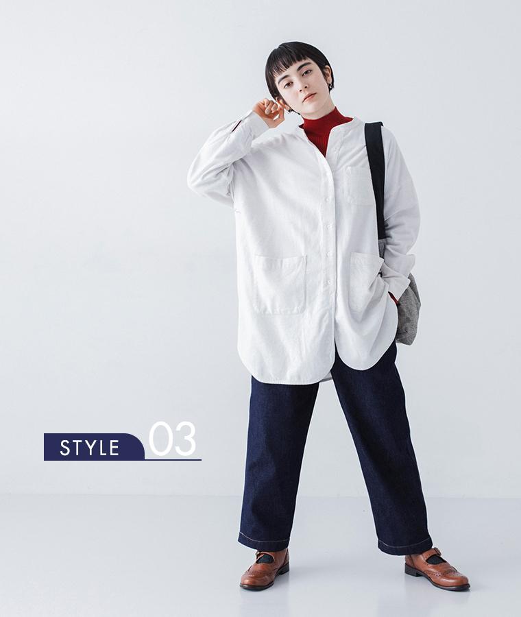 homeworking  裏ボアデニムあたたかパンツ アレンジ