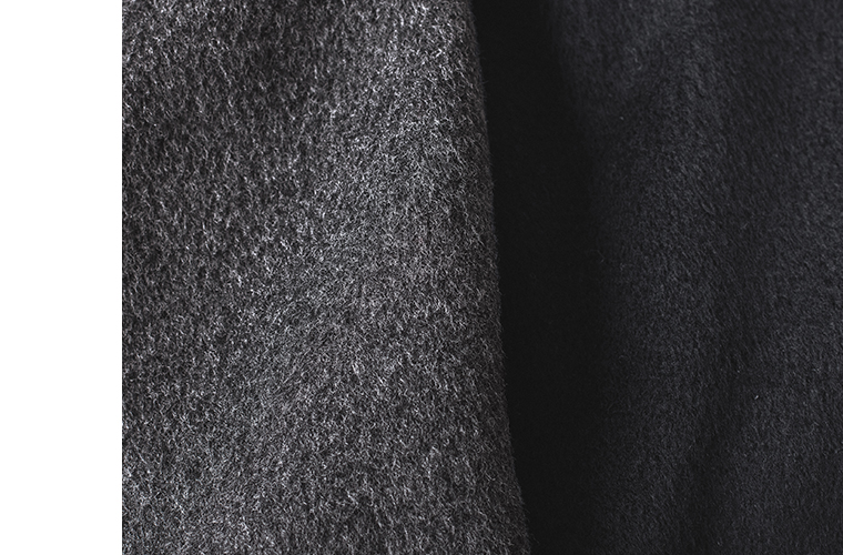 シャギーコートの生地アップ