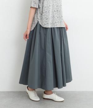 コットンワッシャーフレアースカート