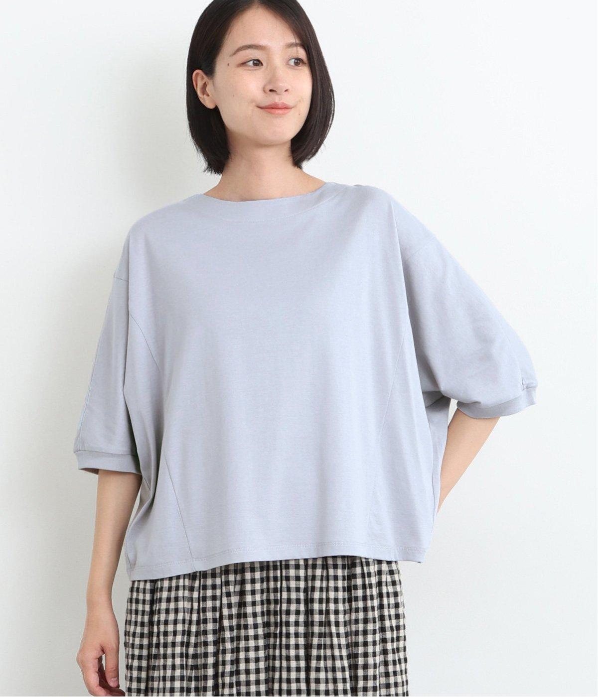オフボディシルエットTシャツ(ブルー-ONESIZE)