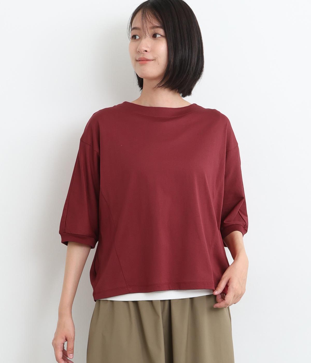 オフボディシルエットTシャツ(レッド-ONESIZE)