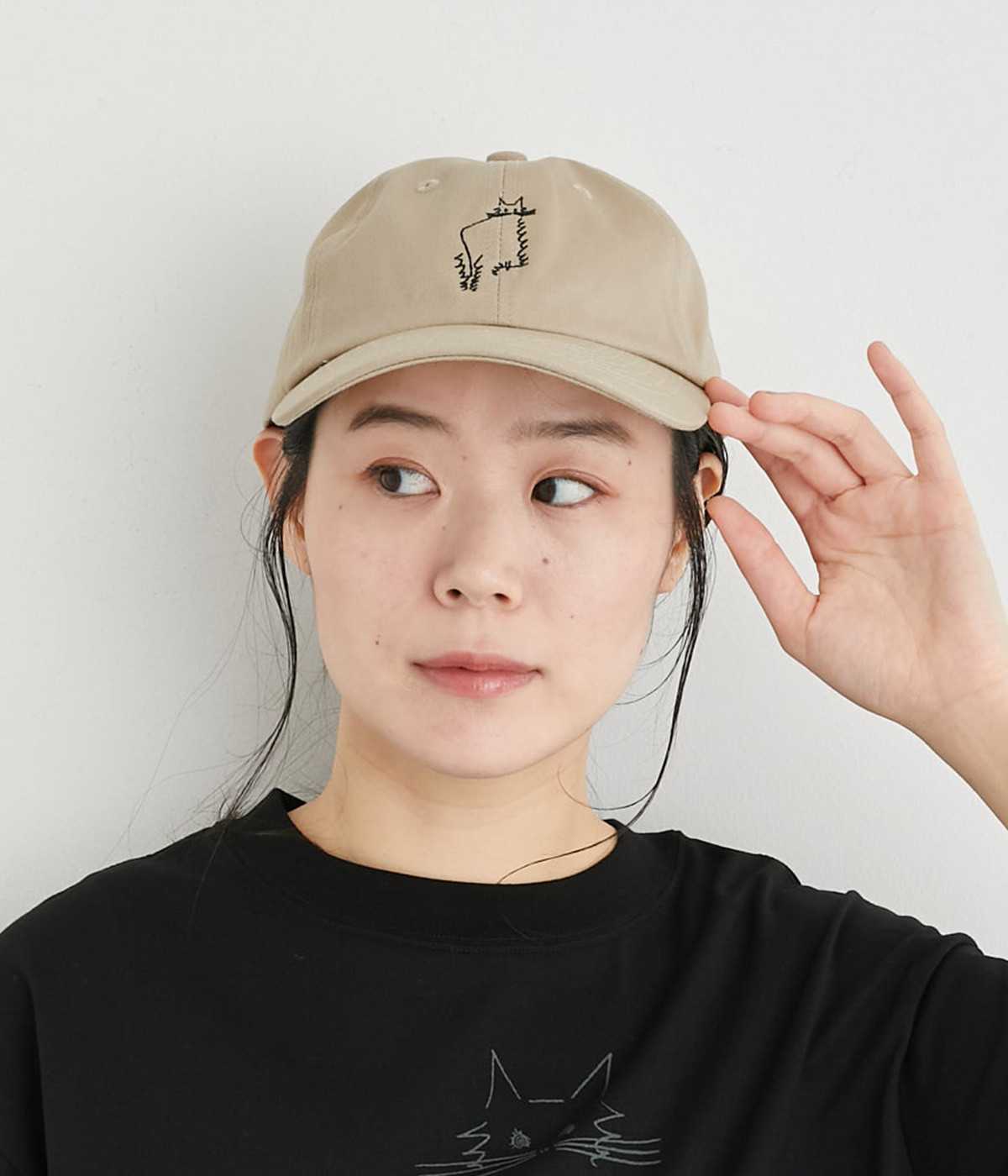 山口一郎さんコラボ　NEKOキャップ(ベージュ×NEKO-ONESIZE)