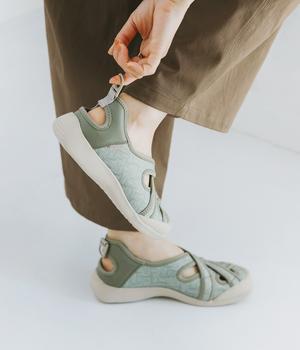 カジュアルスリッポンシューズ(ライトグリーン-245)