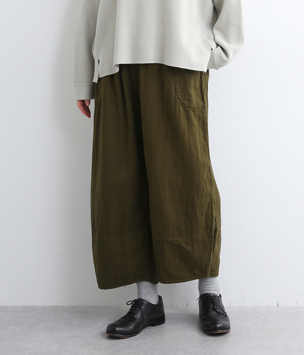 トリプルガーゼ　ピエロパンツ(カーキ-ONESIZE)